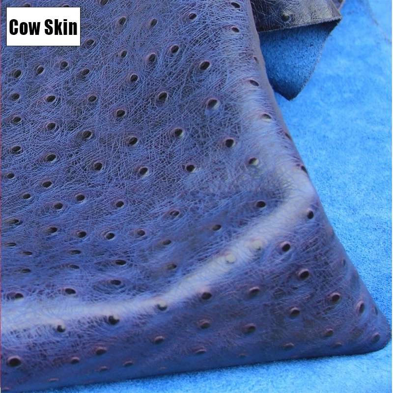 Оптовая продажа страусиная ткань из натуральной воловьей кожи мягкие рельефные