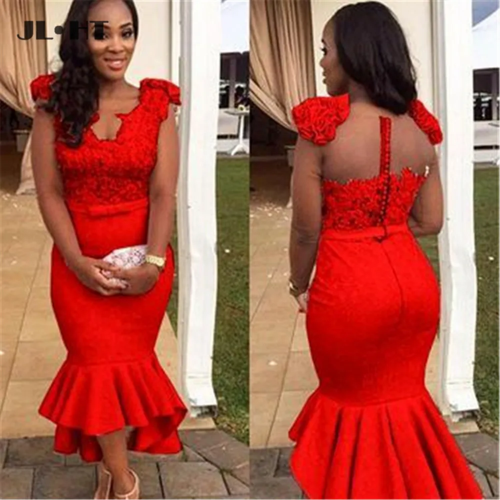 Женское платье с юбкой-годе V-образным вырезом и пуговицами | Свадьбы торжества