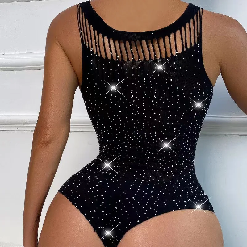 Porn Sexy Lingerie Diamonds Dress With G string Garter Women Transparent Sex Underwear Babydoll Sleepwear Erotic Costume |