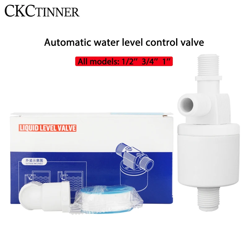 Floating Ball Valve 1/2'' 3/4'' 1'' Automatic Float Water Level Control installed Outside Tower Tank Liquid Switch |