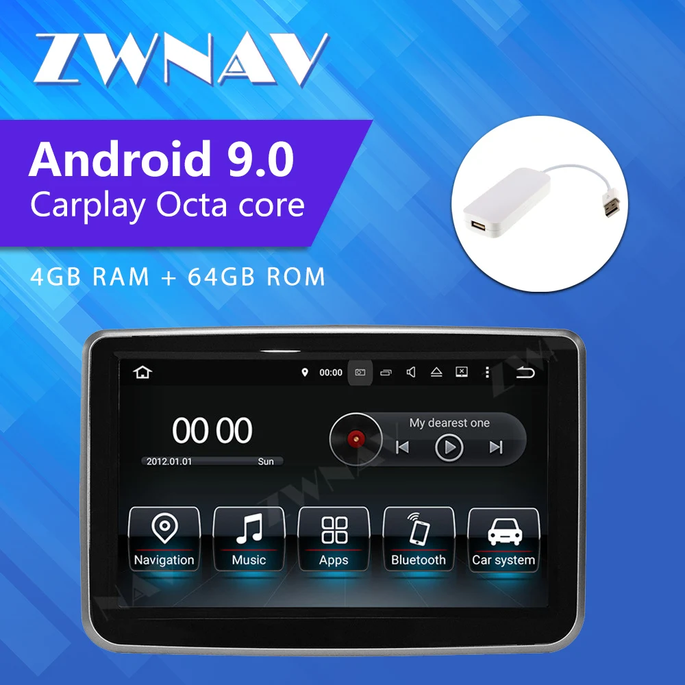 

ZWNAV Android 9 Car Multimedia Player for Mecerdes Benz C 2014 2015 2016 2017 For Benz GPS Navigation NO DVD Octa Core