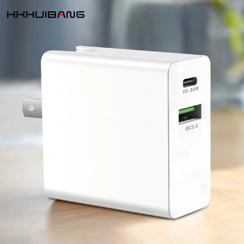 HKHUIBANG зарядка для телефона QC4.0 3 0 iPhone 11 /Samsung /Huawei 30W pd зарядное устройство