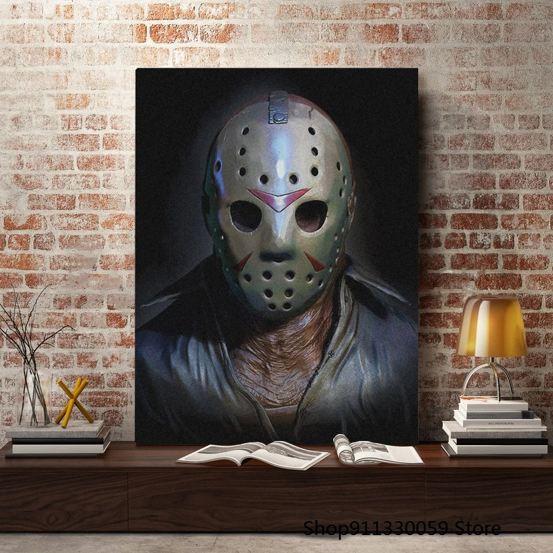 Картина на холсте Джейсон вурхез пятница 13-го ужаса настенное искусство декор