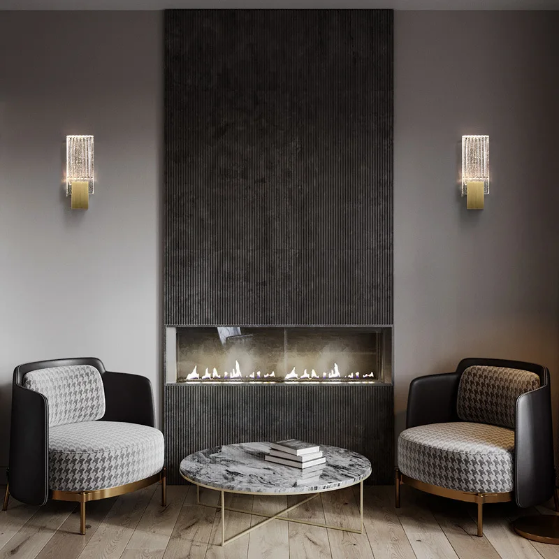 Light Luxurious Post Modern Concise Television Wall Background A Living Room Lamp Continuous System Bedroom Bedside | Лампы и