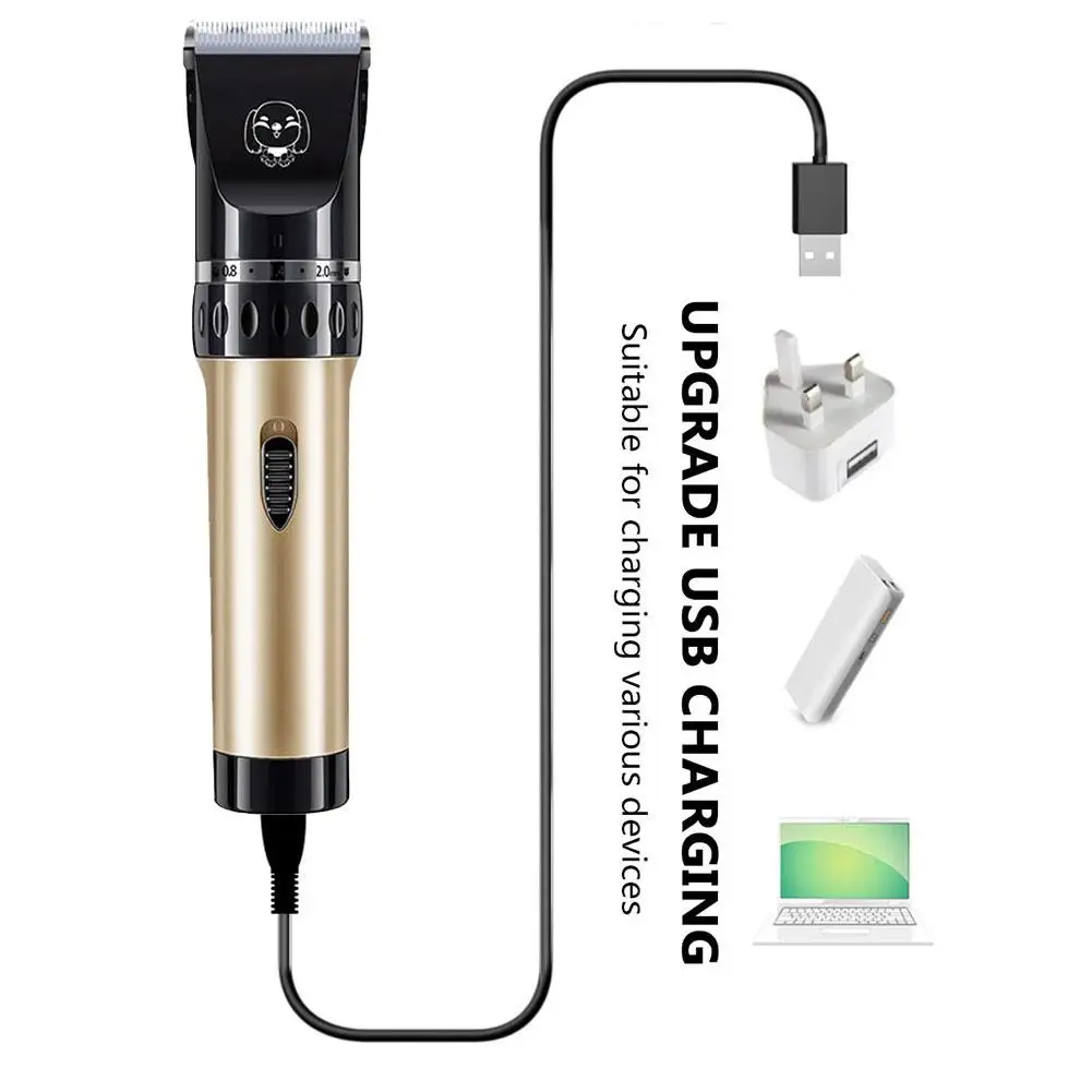

Dog Clippers Low Noise Pet Clippers Rechargeable Dog Trimmer Cordless Pet Grooming Tool Professional Dog Hair Trimmer with Guide