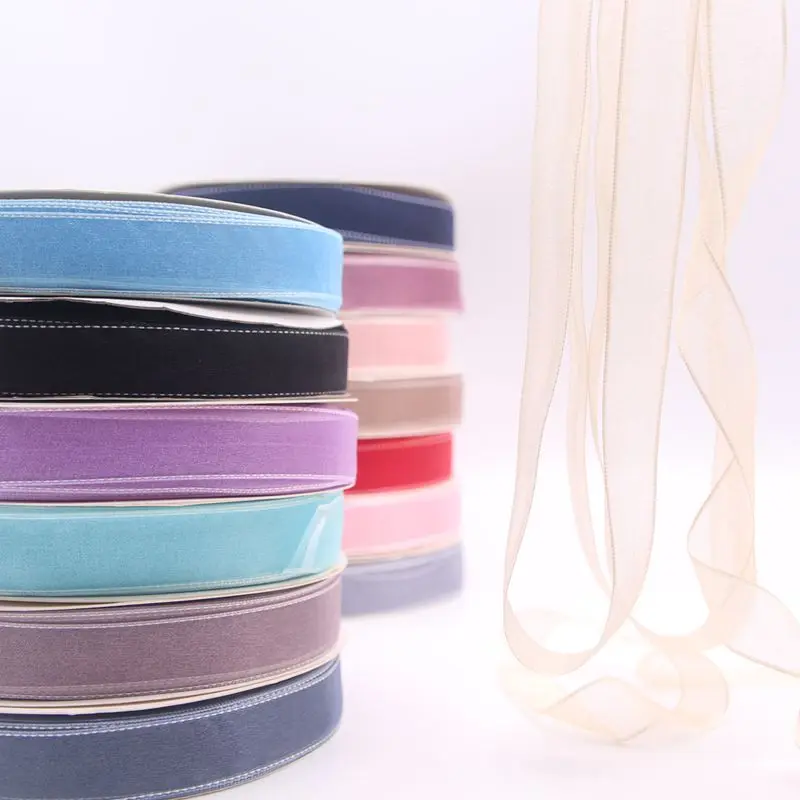 2 5 см лента из органзы Lover упаковка для рождественской вечеринки дома рукоделие