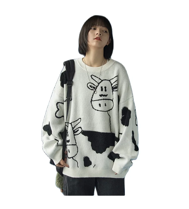 

Sweater Pullover Autumn And Winter New Sweet Pullover Sweater Female Student Korean Version Loose Wild Sweater Coat Trend 2021