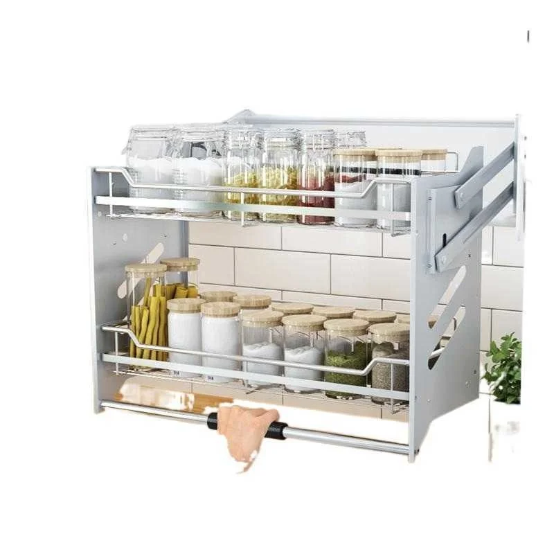 Despensa Gabinete Pantries Cupboard Dish Drainer Stainless Steel Hanging Cozinha Organizer Kitchen Cabinet Storage Basket | Дом и сад