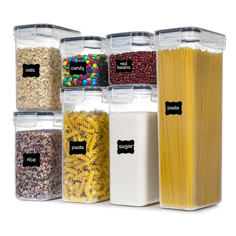 

Контейнер пищевой емкостью 1800 мл, пластиковые герметичные банки, контейнер для хранения кухонного холодильника, прозрачная банка для сохра...