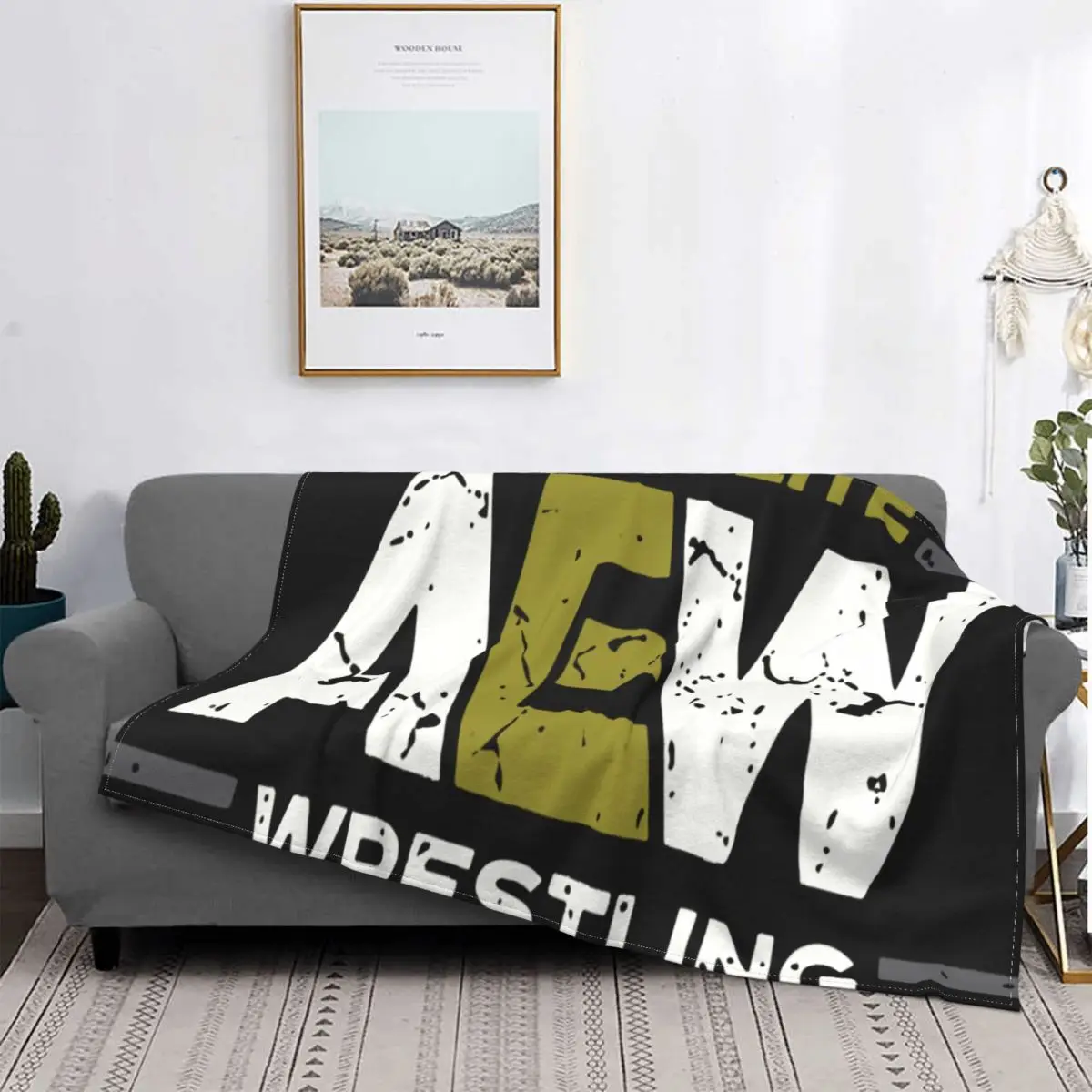 

Manta de lucha libre con Logo de Aew Sbz6241, colcha para cama, sofá cama a cuadros, manta doble, a cuadros, marca All Elite