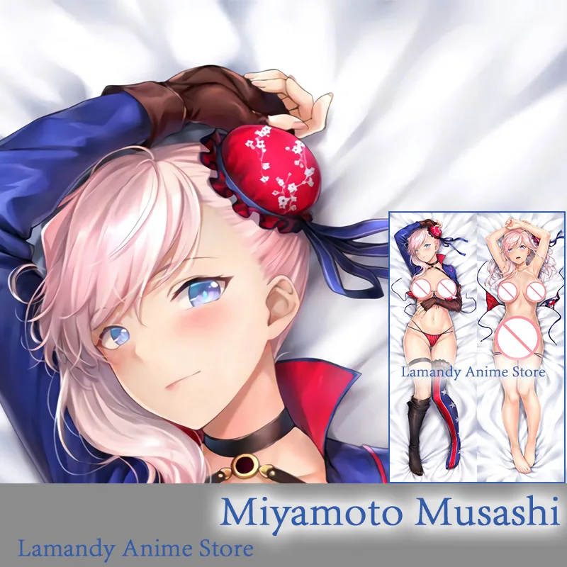 

Dakimakura Anime Fate Miyamoto Musashi Fate/Grand Order FGO Double Sided Print Pillowcase Life Size Body Pillow Cover