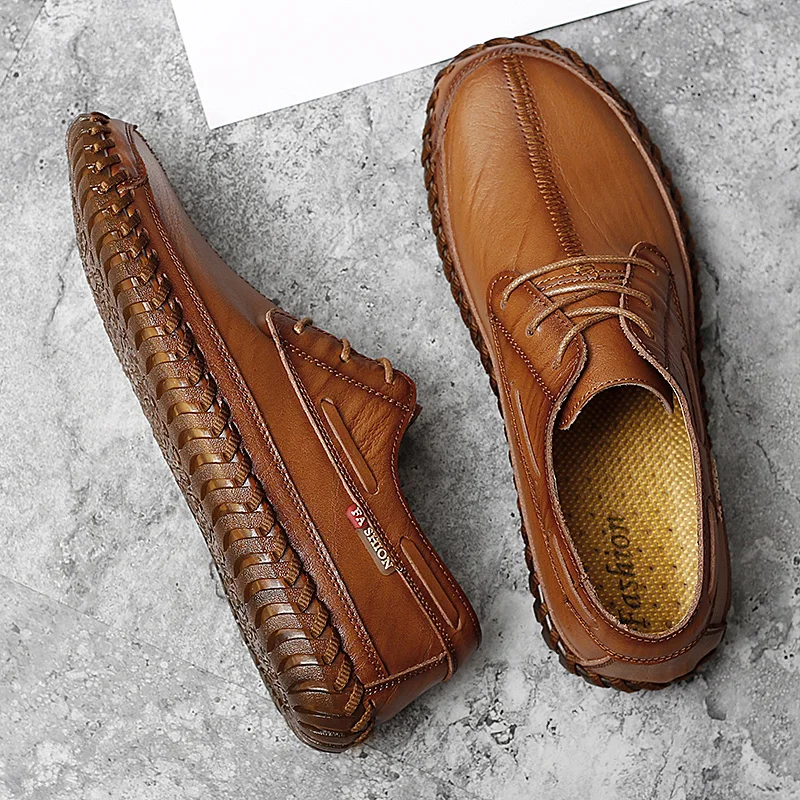 

Shoes Casual Men Sapatos Casual Mens Shoes Luxury Black Zapatillas 2020 New Men Breathable Men's Leather Hombre Sapato