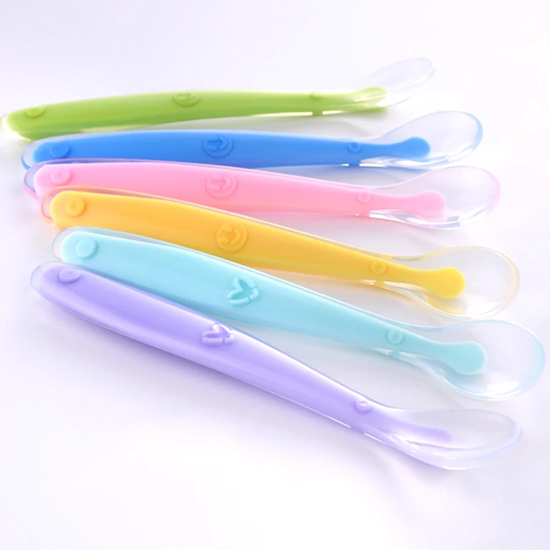 Детские Ложки посуда для кормления детей столовые приборы ложка колера