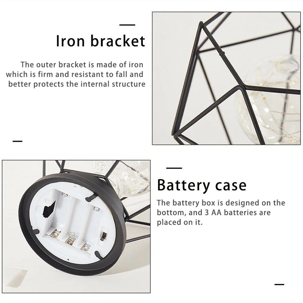 Настольная лампа в стиле ретро железный ночсветильник с медной проволокой для