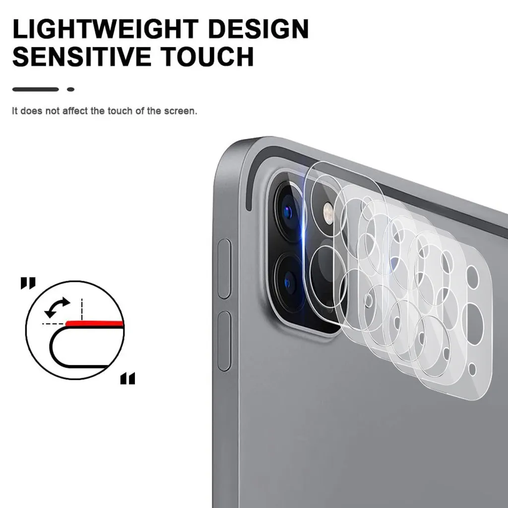 Металлическая защитная пленка для задней камеры из закаленного стекла iPad Pro 11/12.9