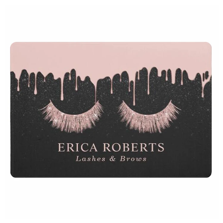 Накладные ресницы розового и золотого цвета с блестками на заказ Придверный