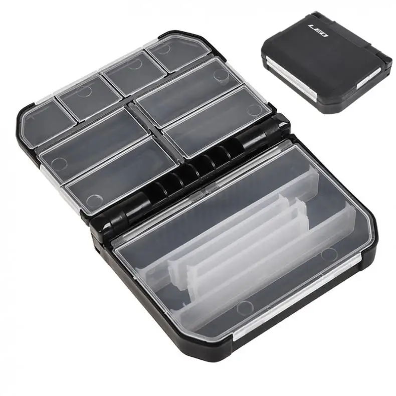 

9.5 x 12 x 3.3cm 12Activity Compartments Carp FishingTackle Box for Fishing Hook Swivel Ring Split Shot Accessories Storage Case