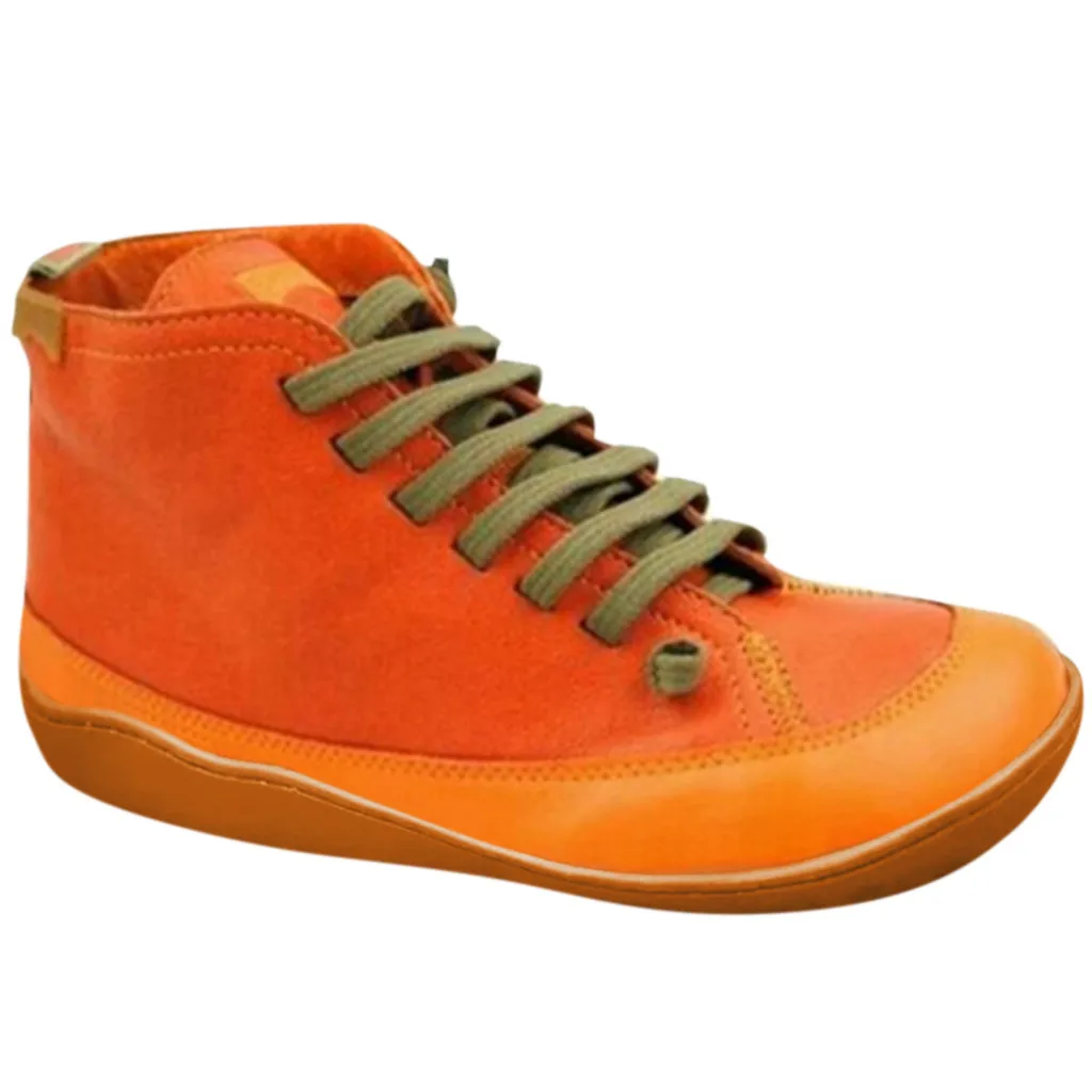 Womens Warm Non-slip Boots Shoe For Ladies Fashion Casual Flats Leather Lace-Up Zipper Round Toe Shoes Ankle botas mujer | Обувь