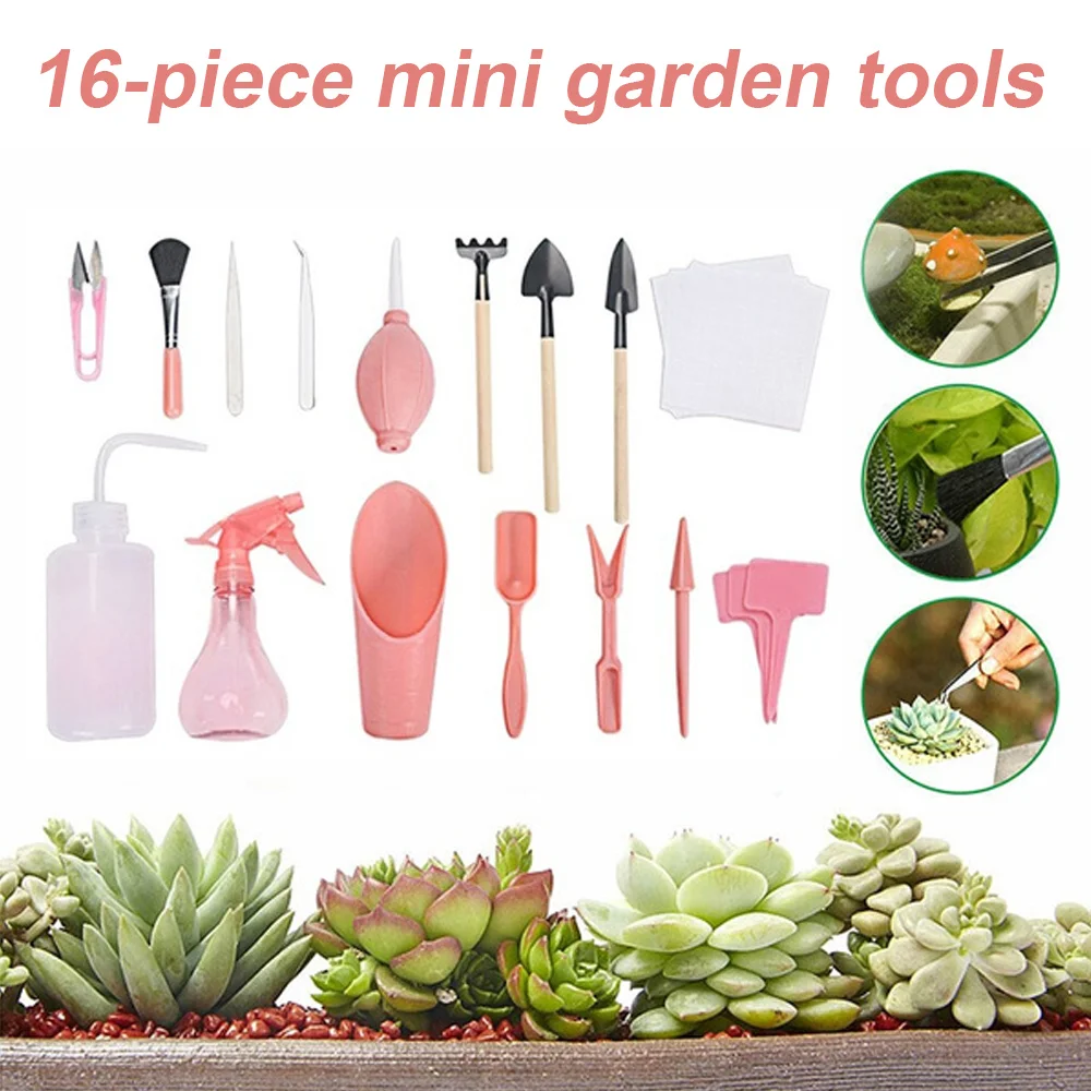 

2/4/12/16Pcs Garden Planter Kit DIY Sowing Succulents Transplant Seedlings Planted Tool Bonsai Fertilizer Drilling Device 1 Set