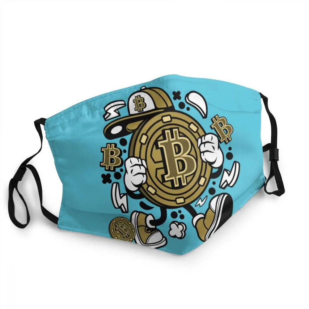 

Non-Disposable Bitcoin Face Mask BTC Fans Anti Haze Dustproof Protection Mask Respirator Mouth Muffle