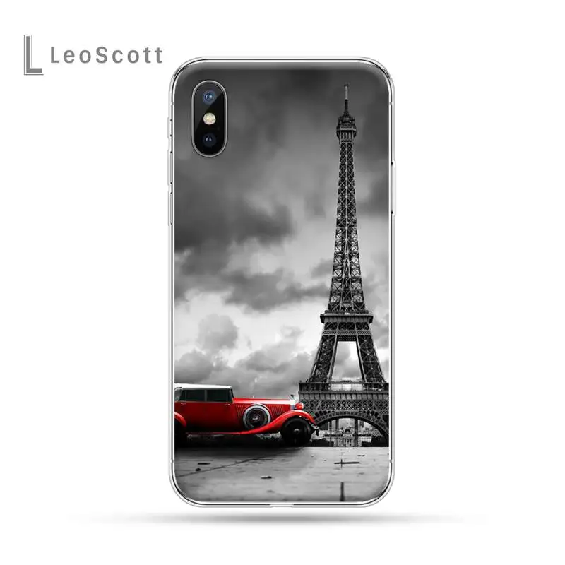 

Street view of the Eiffel Tower in the rain Phone Case for iPhone 11 12 mini pro XS MAX 8 7 6 6S Plus X 5S SE 2020 XR
