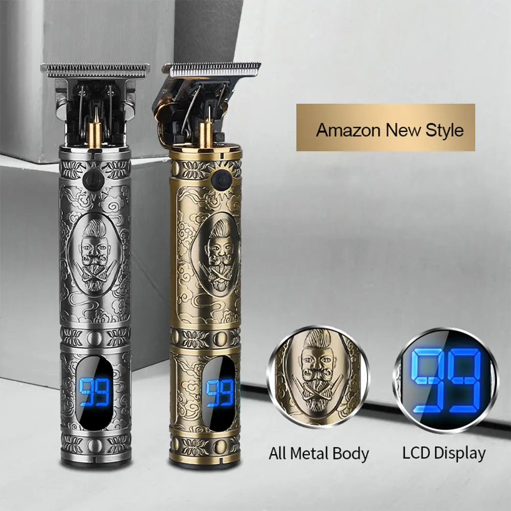 

LCD digital display home hair clipper retro earl hair clippers barber shop professional hair clippers wireless shaver