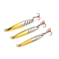 1 pc fishing ice lure 51015g hard carbon hook gold metal bait jig winter artificial spoon accessories wobblers balancer
