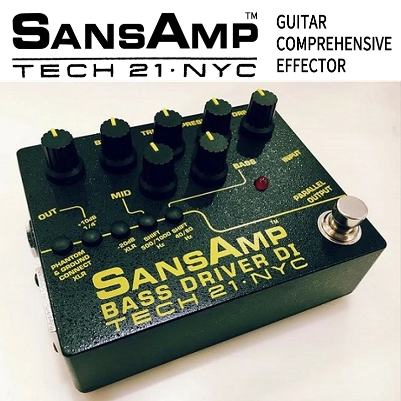 Tech 21 SansAmp басовый драйвер для электрогитары Синхронизирующее устройство с полным