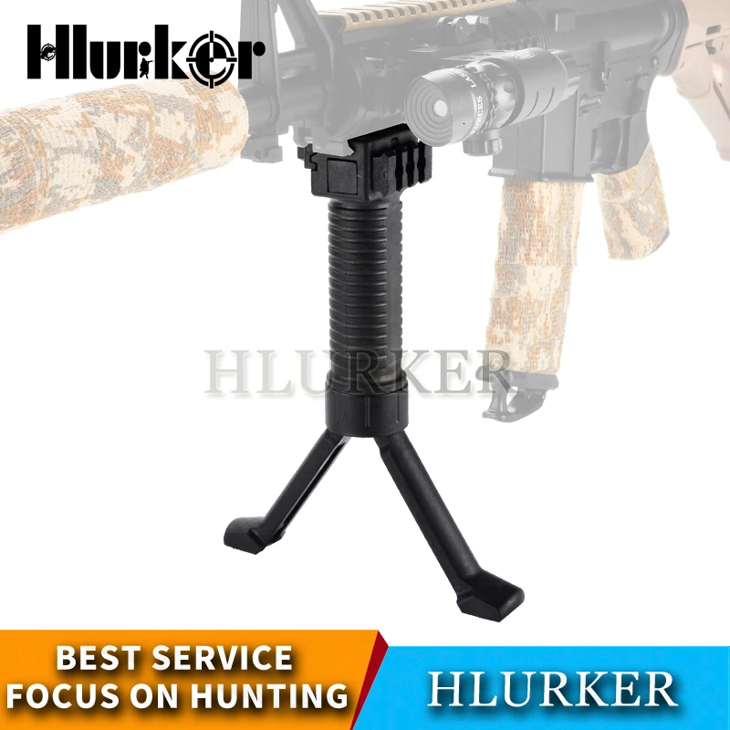 

QD Bipode Rifle Airsoft Retractable Bipod Adapter Picatinny Rail For Hunting Sniper Rifle Guns Paintball Softair Shooting