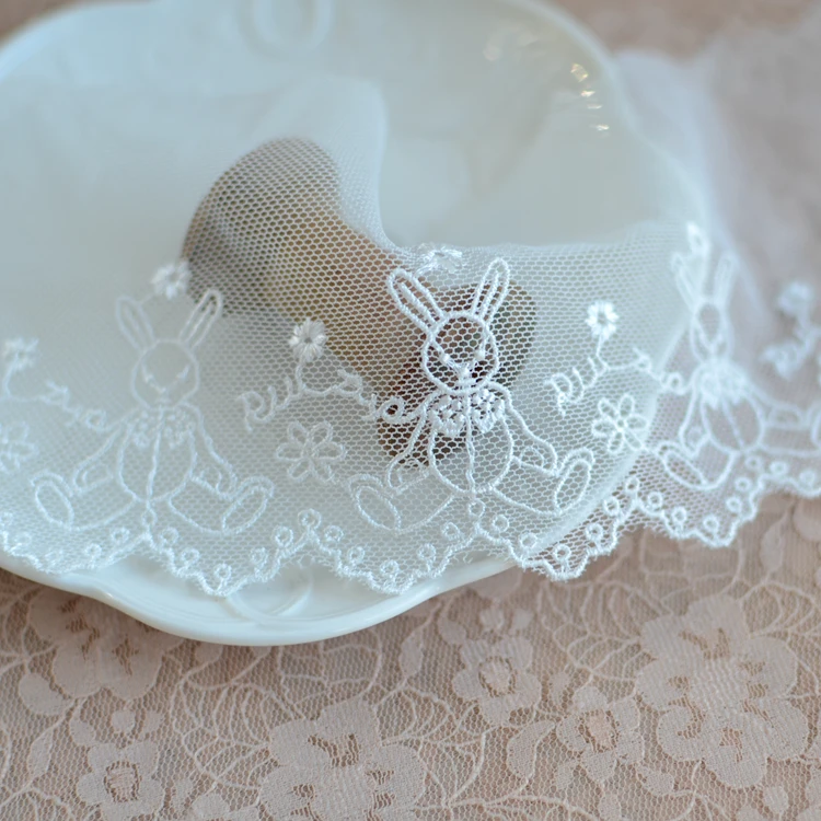 Кружево #811 молочного шелка ширина 10 2 см Белая швейцарская вуаль кружево в