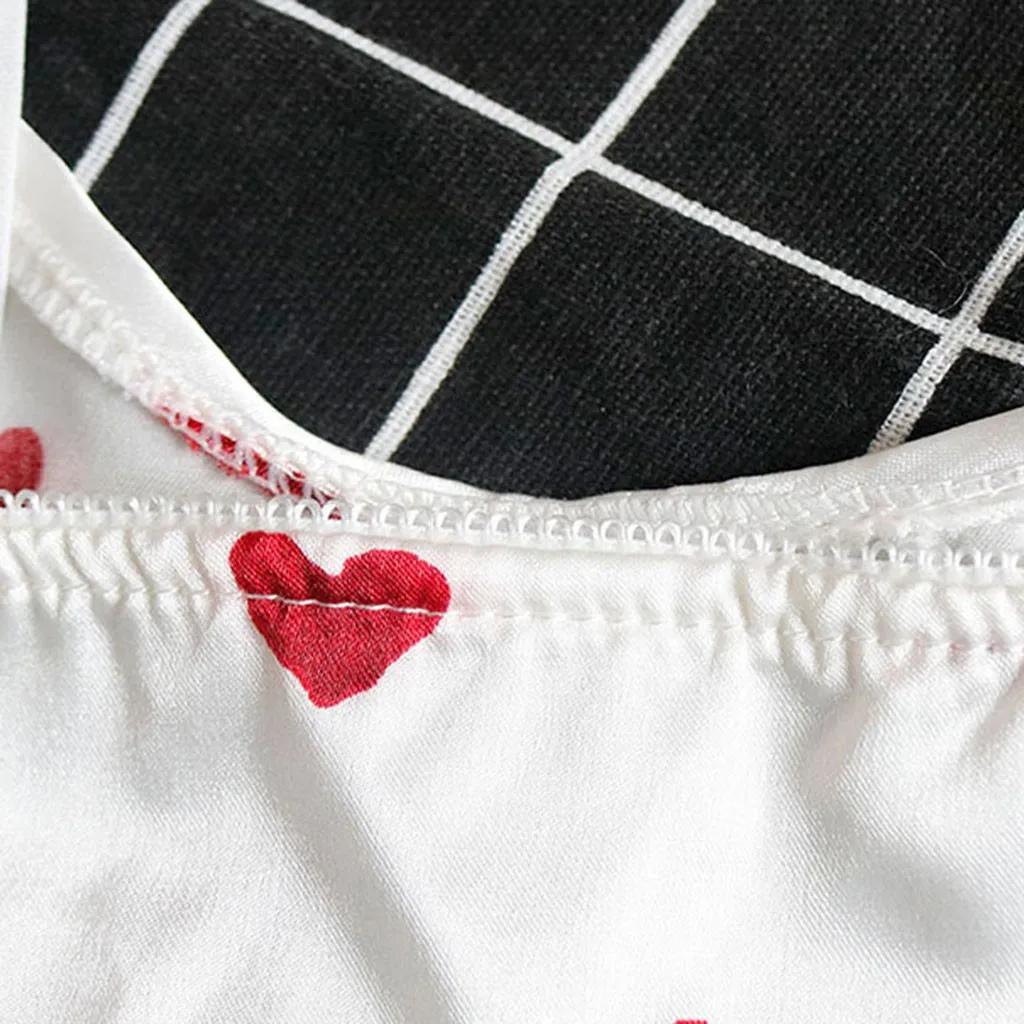 2019 модная летняя Женская атласная пижама в форме сердца одежда для сна шорты