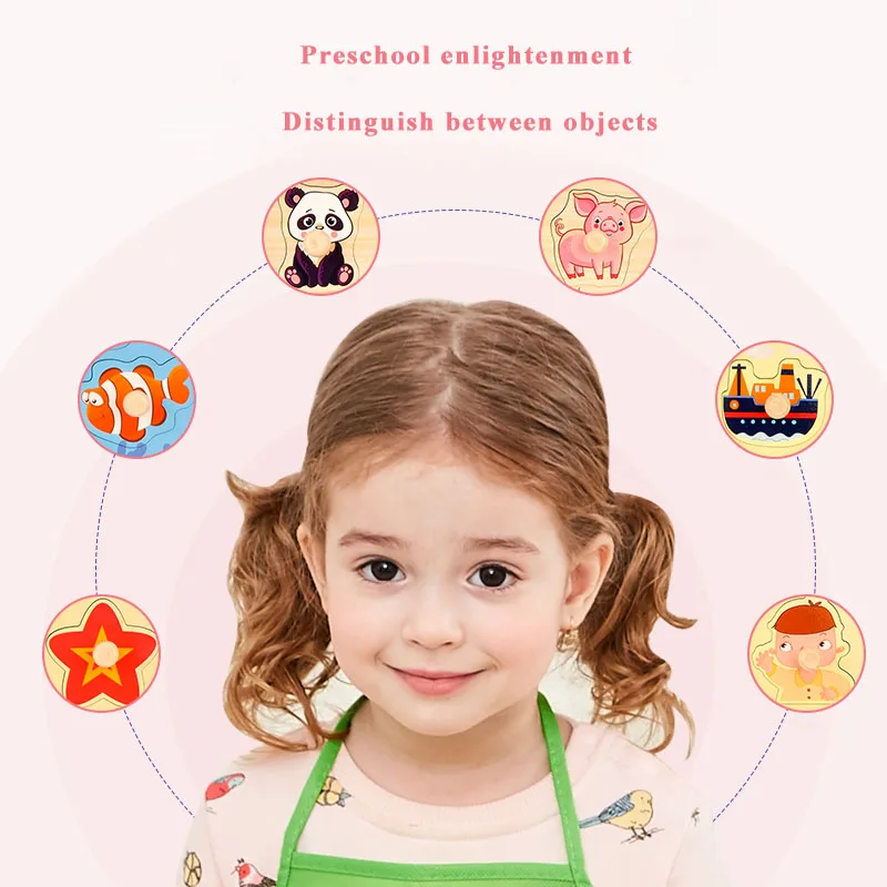 Игрушка Woo деревянные игрушки китогда пазлы для девочек и мальчиков игрушка