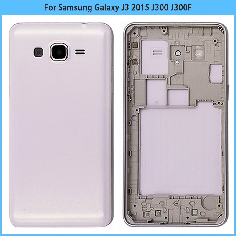 Для Samsung Galaxy J3 2015 J300 J300F J300H J300M средняя рамка + задняя крышка батареи дверь корпус