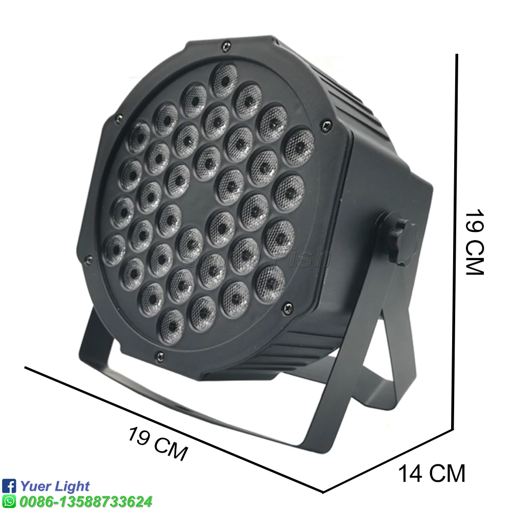 Светодиодный прожектор Par 36X3W RGBW стробоскоп со сценическим эффектом музыкальное