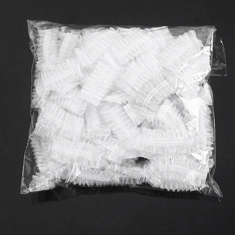 NEW-100Pcs одноразовый душ для ванной/окрашивание волос защита для ушей, Водонепроницаемый Защитный колпачок для ушей для салонов/домашнего использования