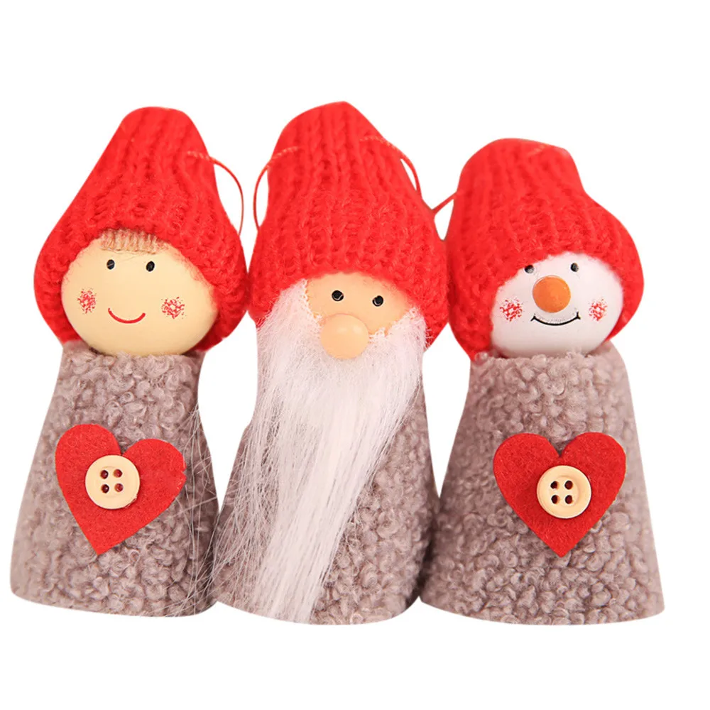 3 шт. Рождественская плюшевая кукла Рождественское украшение для дома креативная