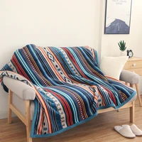 blankets winter office nap flannel single blanket lamb sok sofa lazy polyester geometric pattern binding bed supplies mexico