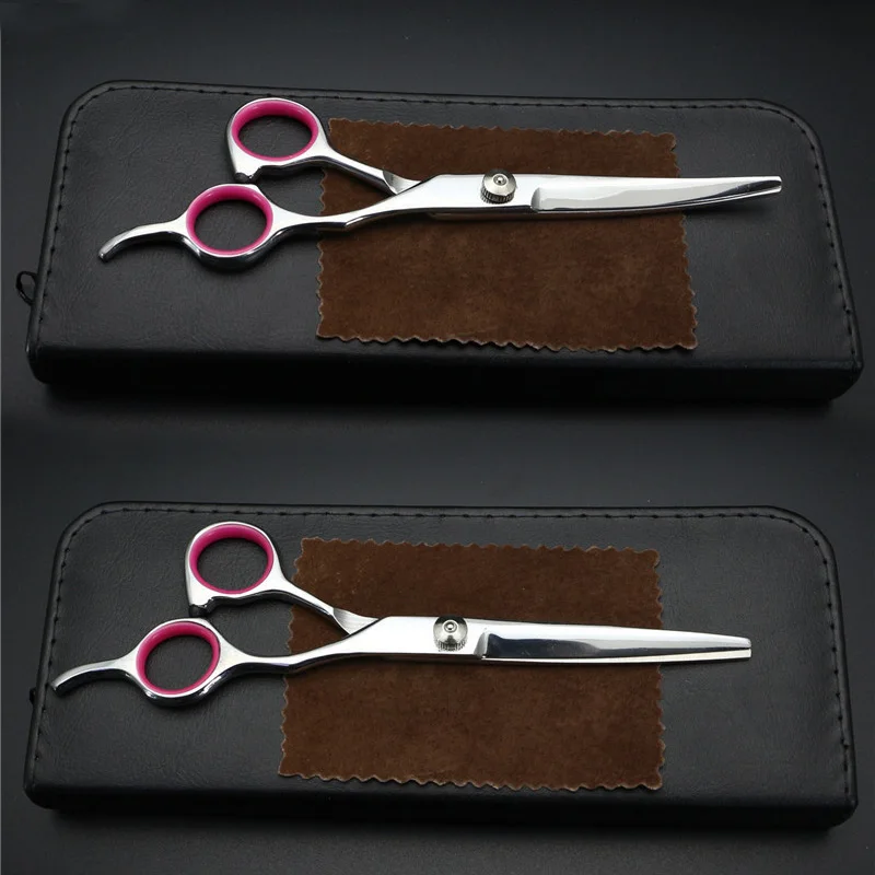 

Pet Grooming Scissors Stainless Steel Cats and Dogs Hair Seam Scissors Up and Down Curved Scissors Sharp Haircut Pet Tool Set
