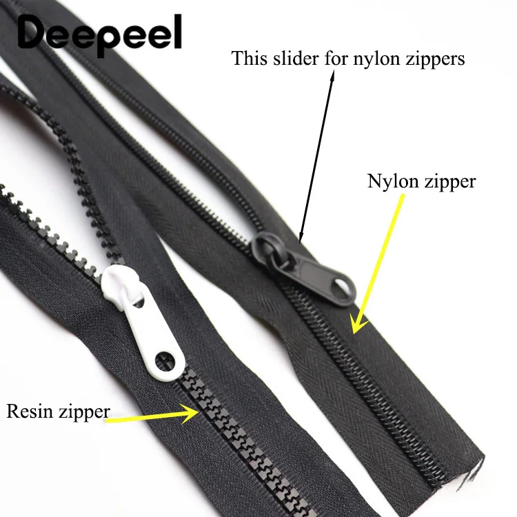 

20pcs Deepeel 3# 5# 8# 10# Resin Zip Slider for Nylon Zipper Home Textile Garment Luggage Handmade Sewing Accessory ZA244