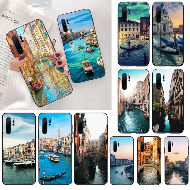 

Venice scenery Water city landscape Phone Case For Huawei honor Mate 10 20 30 40 i 9 8 pro x Lite P smart 2019 nova 5t