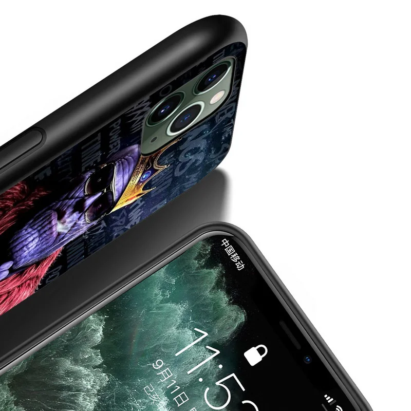 

Marvel Avengers Thanos For Apple iPhone 12 11 XS Pro Max Mini XR X 8 7 6 6S Plus 5 SE Soft TPU Silicone Black Cover Phone Case