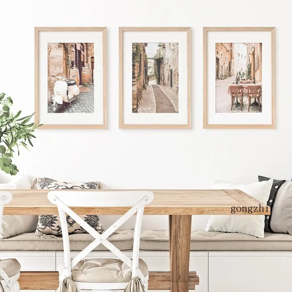 

Italy City Rome Architecture Street Landscape Nordic Poster Canvas Painting and Prints Wall Art Pictures Living Room Home Decor