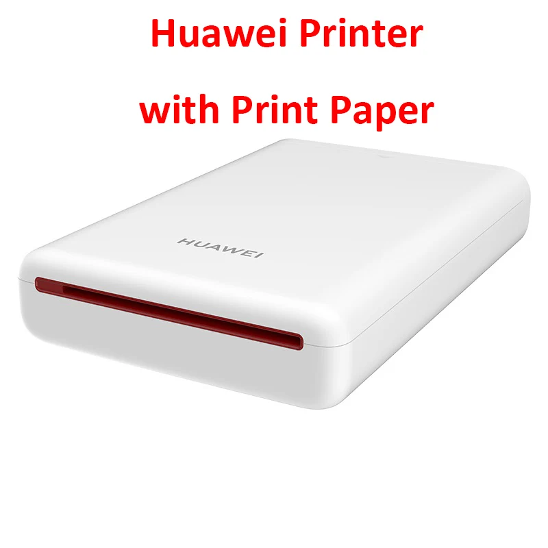 Huawei Printer huawei AR принтер 300 точек/дюйм портативный фотопринтер Honor Карманный принтер Bluetooth 4,1 Поддержка DIY поделиться 500 мАч - Цвет: Huawei Printer