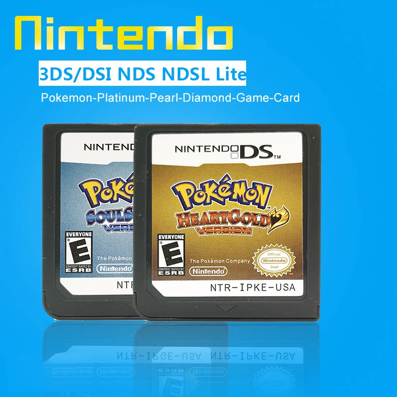 Игровая карта Pokemon 3Ds/dsi Nds Ndsl Lite английская версия Soulsilver Heart Gold Детские