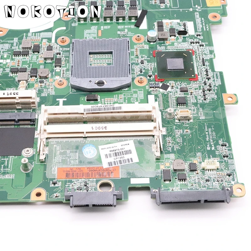 Материнская плата NOKOTION 686973-601 686973-001 для ноутбука HP Probook 6570B материнская SLJ8E HM76 UMA DDR3