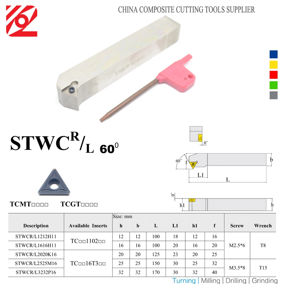 EDGEV 1 шт. STFCR STFCL STGCR STGCL STWCR STWCL2525M16 токарный станок с ЧПУ держатели токарных
