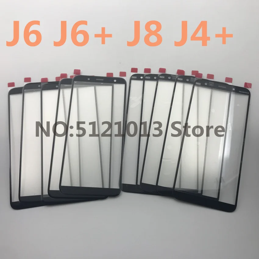 10 шт. Оригинальное внешнее стекло для samsung Galaxy J6 J600 + plus J605 J4 J415 J8 J810 ЖК дисплей с