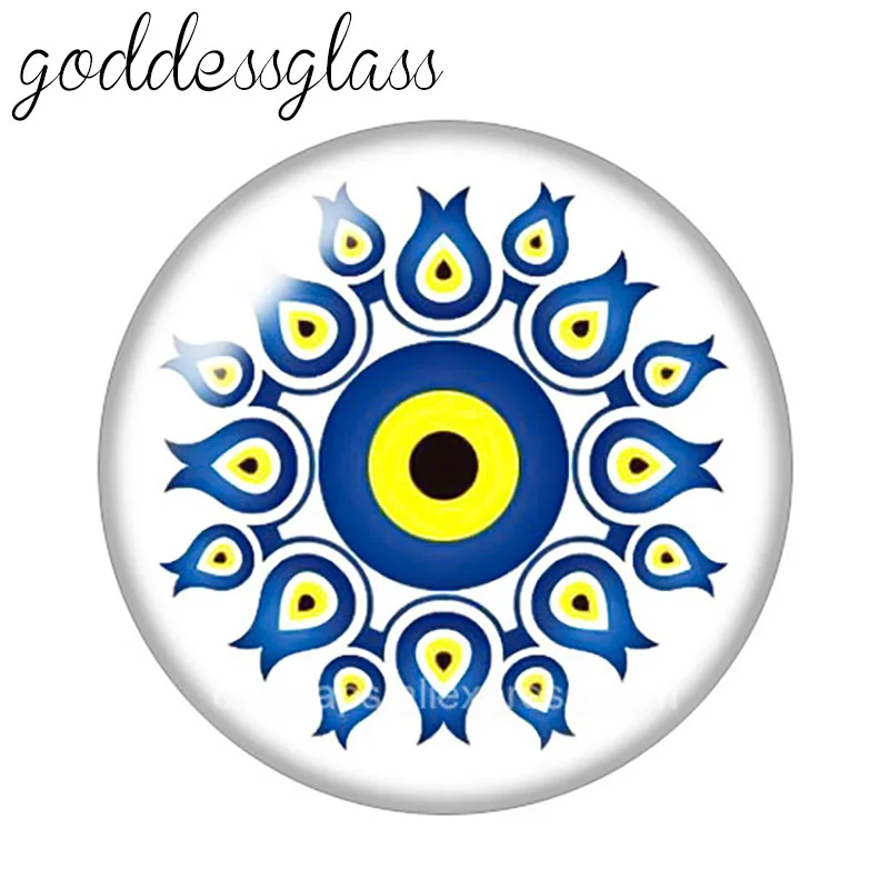 Счастливый турецкий греческий синий сглаза 10 шт. 12 мм/18 мм/20 мм/25 мм/30 мм круглый
