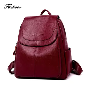Рюкзаки из 100% натуральной кожи, винтажный женский рюкзак, многофункциональный рюкзак для девочек-подростков, дорожный рюкзак, школьные сумки mo