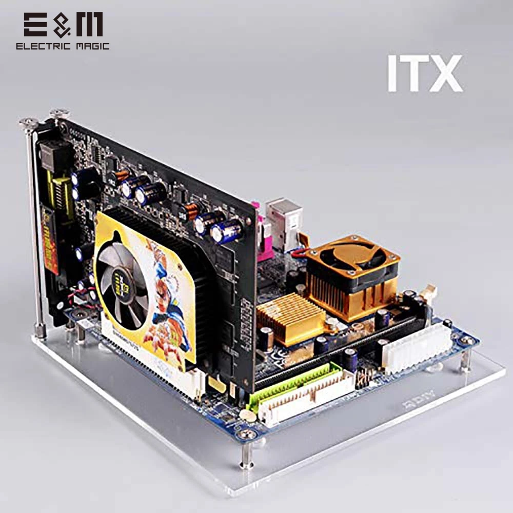 PC открытая рама тестовая скамья шасси Mini ITX MATX EATX ATX материнская плата чехол для компьютера DIY настенная подставка VESA задняя вешалка держатель